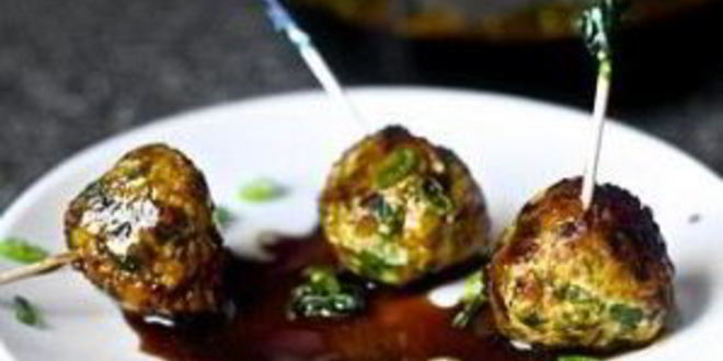 Рецепт фрикаделек с луком и имбирным соусом