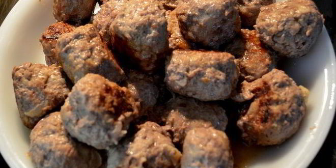 Рецепт фрикаделек с пряной яблочной глазурью