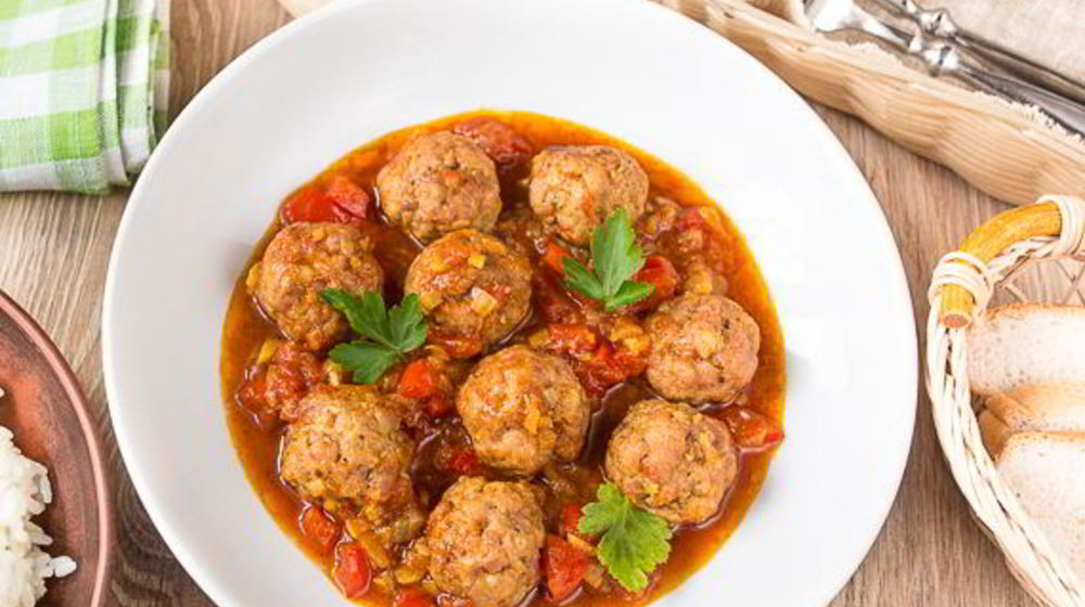 Как приготовить карри с фрикадельками и сладким перцем