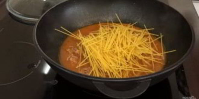 Рецепт макарон с фрикадельками за 25-30 минут