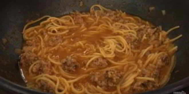 Рецепт макарон с фрикадельками за 25-30 минут