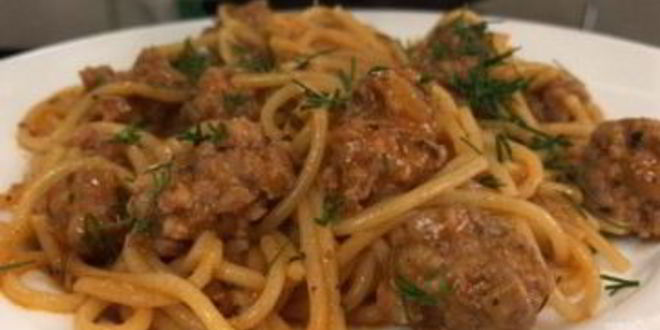 Рецепт макарон с фрикадельками за 25-30 минут