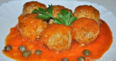 Рецепт Мексиканских фрикаделек в томатном соусе