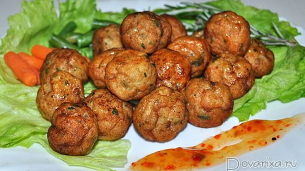 Как приготовить рыбные фрикадельки во фритюре