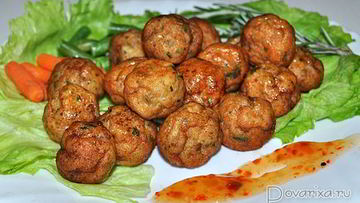 Рецепт Рыбных фрикаделек во фритюре