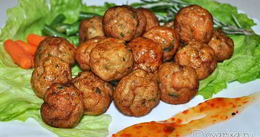 Рецепт Рыбных фрикаделек во фритюре