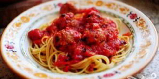 Рецепт спагетти с фрикадельками