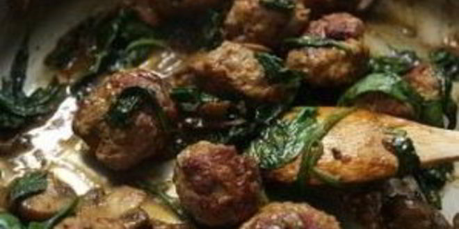 Рецепт спагетти сквош с фрикадельками и шпинатом