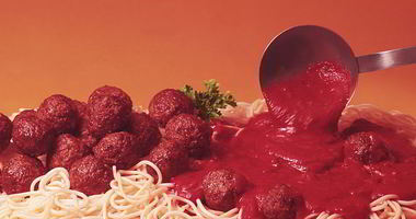 Рецепт Вермишели с фрикадельками и томатным соусом