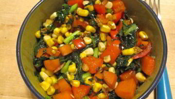 Рецепт Гарнира из листовой капусты