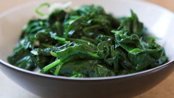 Рецепт Гарнира из шпината с яйцом