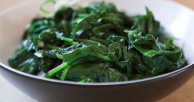 Рецепт Гарнира из шпината с яйцом