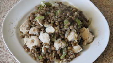 Рецепт Чечевицы с куриным филе