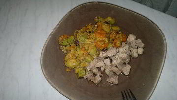 Рецепт Чечевицы с овощами и свиная лопатка