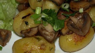 Рецепт Картофеля по-деревенски с грибами