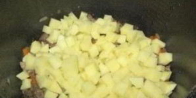 Рецепт картофеля с печенью в мультиварке