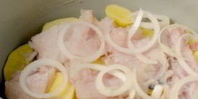 Рецепт картофеля с рыбой в мультиварке