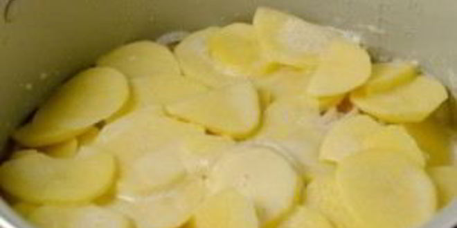 Рецепт картофеля с рыбой в мультиварке