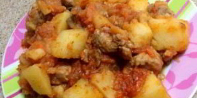 Рецепт картофеля со свининой в мультиварке