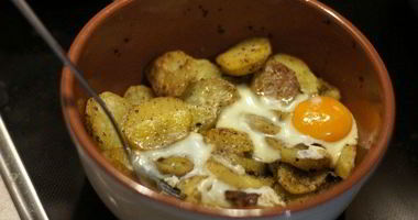 Рецепт Картофеля в духовке с яйцом