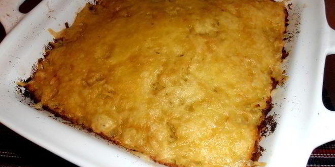 Рецепт картофельной шапки на курином фарше