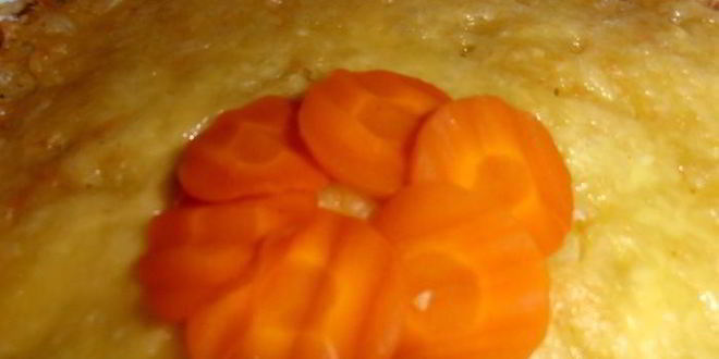 Рецепт картофельной шапки на курином фарше