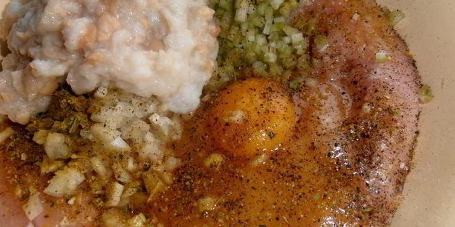 Рецепт картофельной шапки на курином фарше