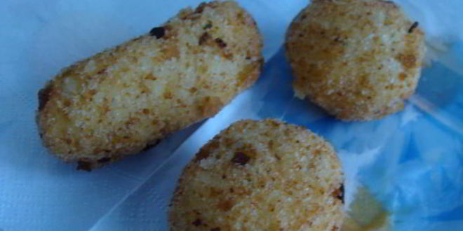 Рецепт картофельных крокетов с начинкой