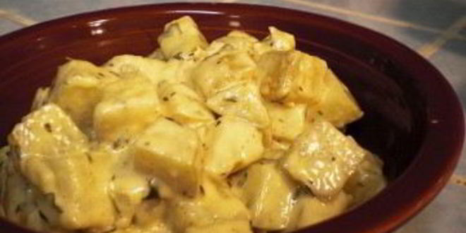 Рецепт картошки в духовке под соусом