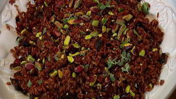 Рецепт Красного риса с барбарисом и фисташками