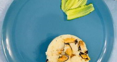 Рецепт Риса с голубым сыром и мидиями