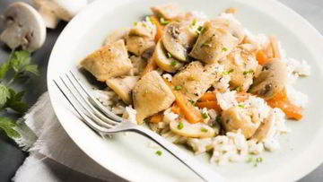 Рецепт Риса с курицей и грибами