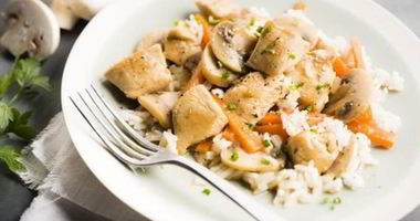 Рецепт Риса с курицей и грибами