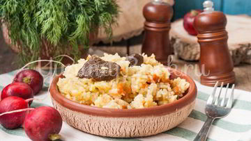 Рецепт Риса с лесными грибами в мультиварке