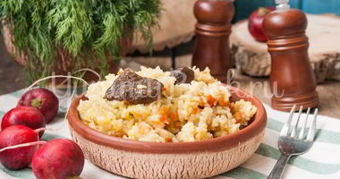 Рецепт Риса с лесными грибами в мультиварке