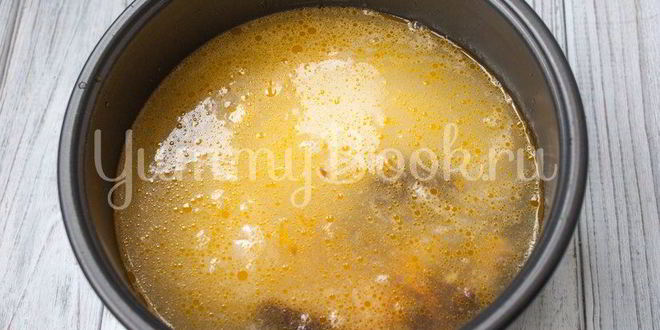 Рецепт риса с лесными грибами в мультиварке