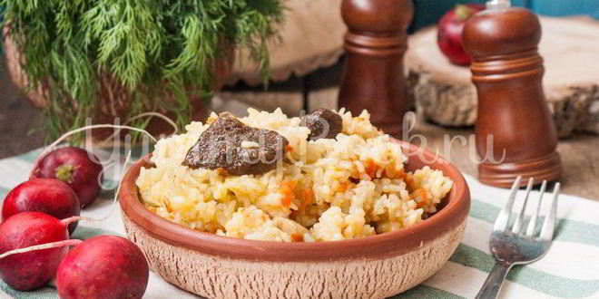 Рецепт риса с лесными грибами в мультиварке