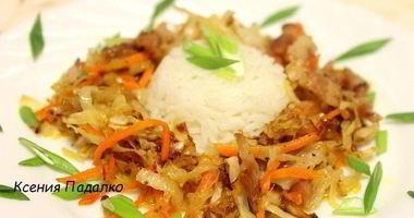 Рецепт Риса с солянкой из капусты