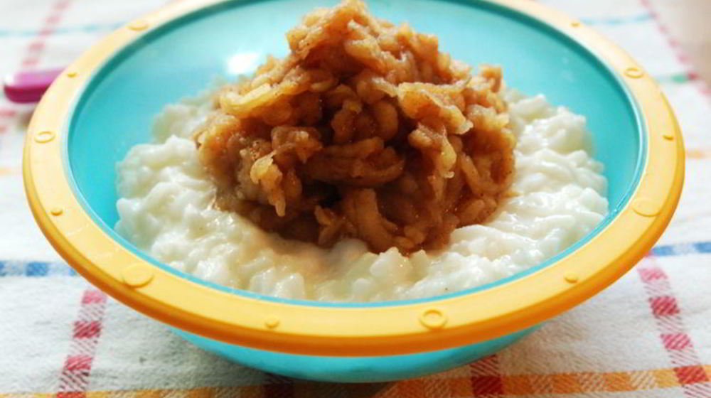 Как приготовить рис с яблоками