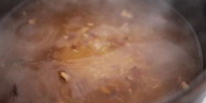 Рецепт риса с зеленым горошком и миндалем