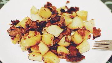 Рецепт Жареного картофеля с лисичками