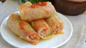 Рецепт Голубцов, фаршированных мясом и рисом