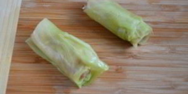 Рецепт голубцов, фаршированных мясом и рисом