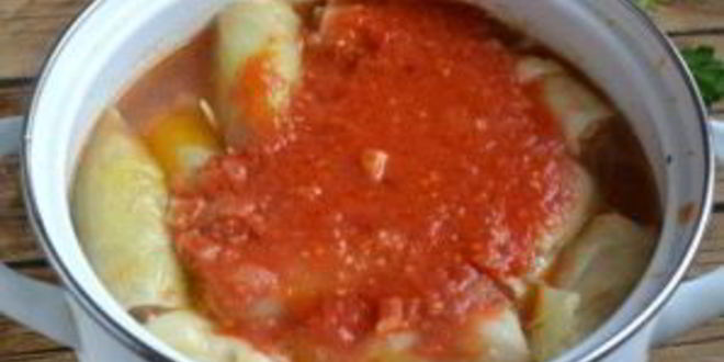 Рецепт голубцов, фаршированных мясом и рисом