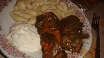 Рецепт Голубцов в лахане с двумя соусами