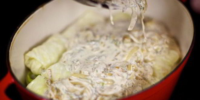 Рецепт голубцов в сметанном соусе