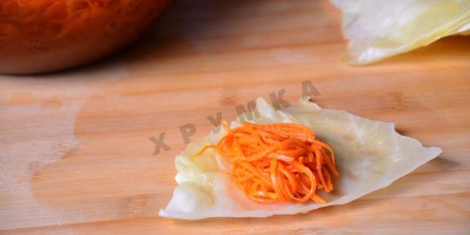Рецепт маринованных корейских голубцов по-корейски с морковью