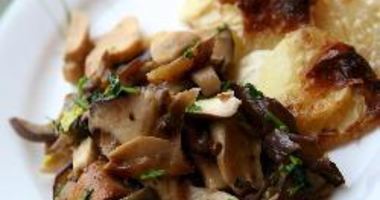 Рецепт Белых грибов с баклажанами