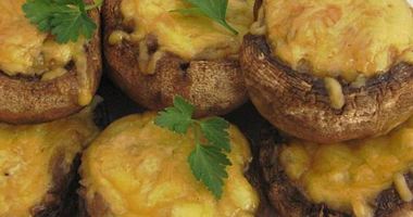 Рецепт Фаршированных грибов с сыром в духовке
