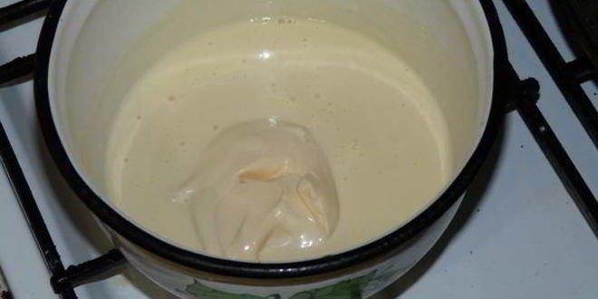 Рецепт грибов в сливочно-сырной подливке